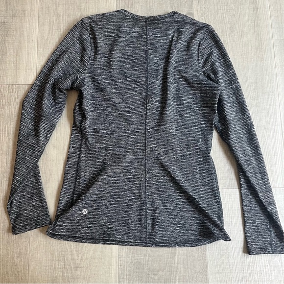 Lululemon Women's 8 - Coco Pique Black White Kitsilano Long Sleeve - Picture 5 of 7
